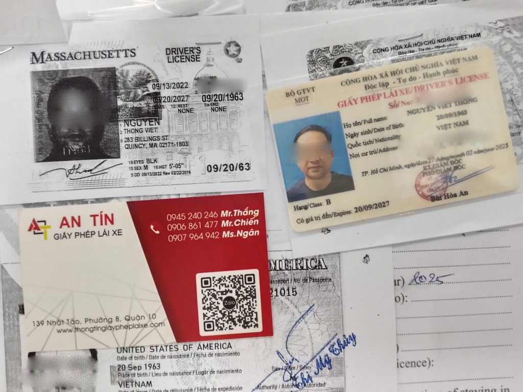 Hồ sơ đổi bằng lái xe Mỹ sang Việt Nam