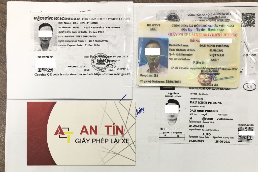 dịch vụ đổi bằng lái xe campuchia sang việt nam